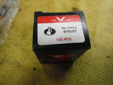 Upholstery Leather Canvas Craft 100 Pieces VL 10412 Vicar Nickel Eyelet