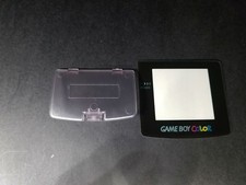 Clear Smoke gray Battery Cover  Glass Screen Lens for Game Boy Color B27