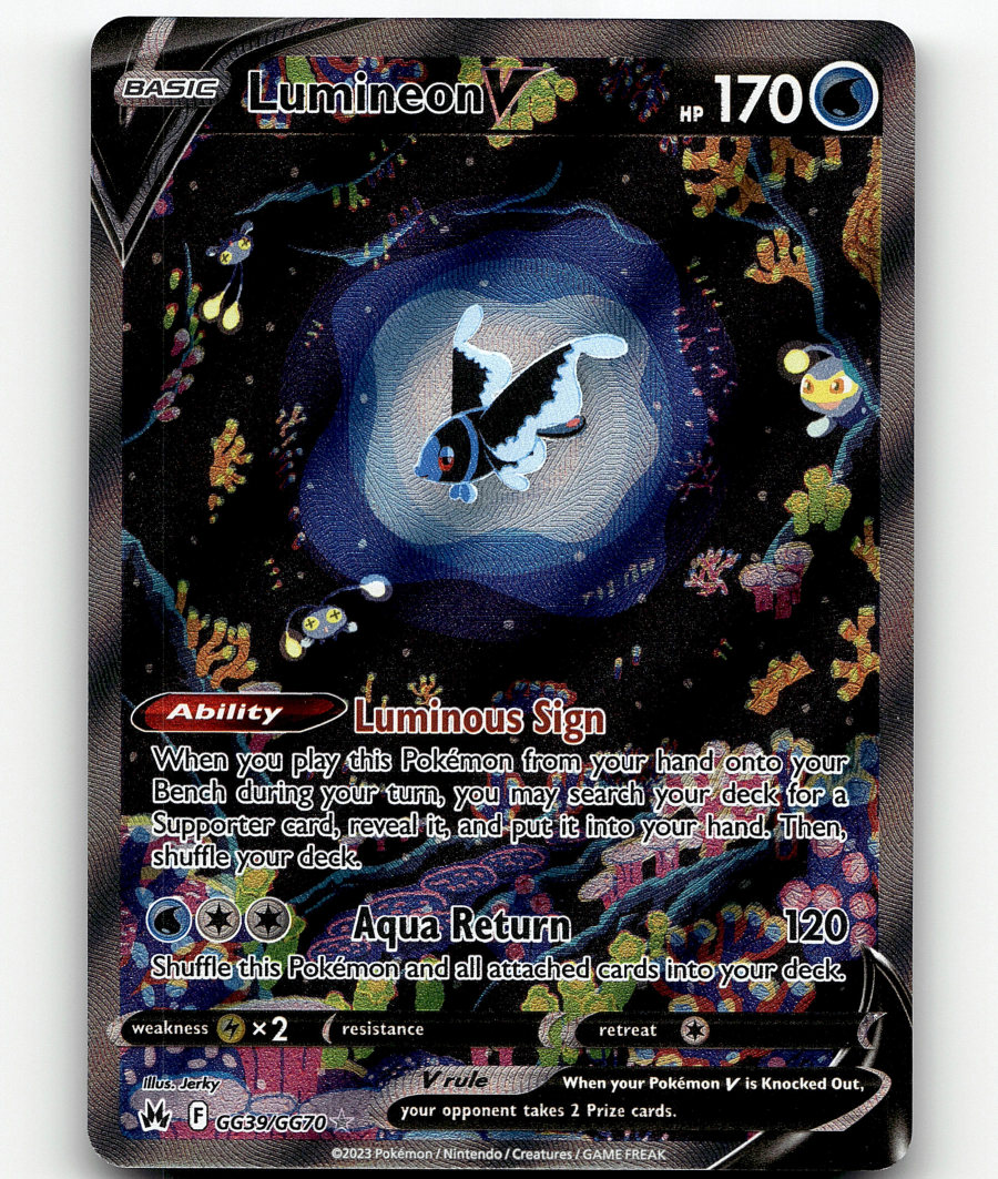 Pokemon Lumineon V GG39/GG70 Crown Zenith Ultra Rare Pokemon Lumineon V GG39/GG70 Crown Zenith Ultra Rare