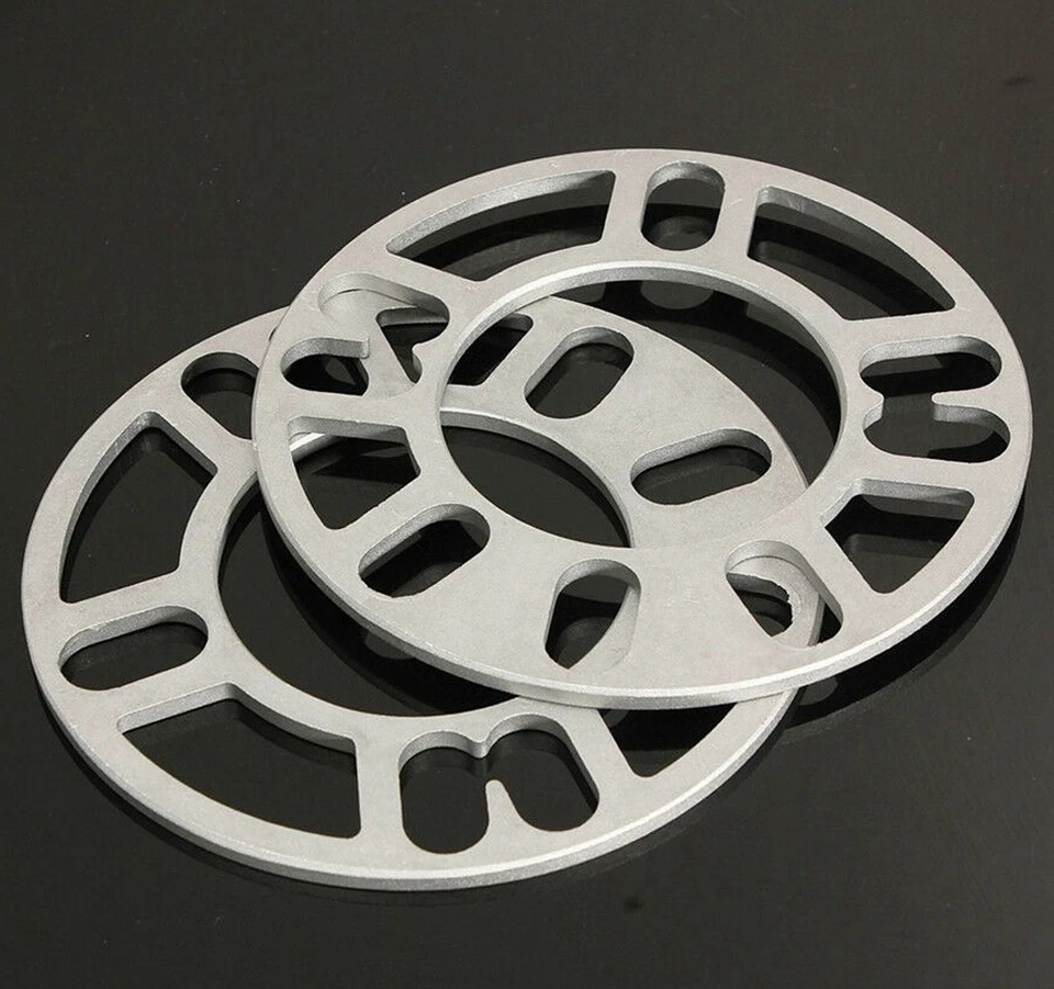 4 Pcs/Set 5mm Aluminum Auto Car Wheel Tire Spacers Adaptor Shims Plate 4/5 Stud - Image 4 of 4