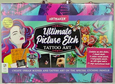 ULTIMATE PICTURE ETCH TATTOO ART CASE, Kinder/Jugendliche/Erwachsene Kunst, Geschenk/Präsent