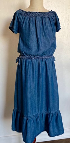 CRAZY 8, YOUTH GIRLS CHAMBRAY DRESS, SIZE L(10-12) - Picture 2 of 4