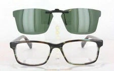 Custom Made for Warby Parker THEO-51X16 Polarized Clip-On Sunglasses (Eyeglasses