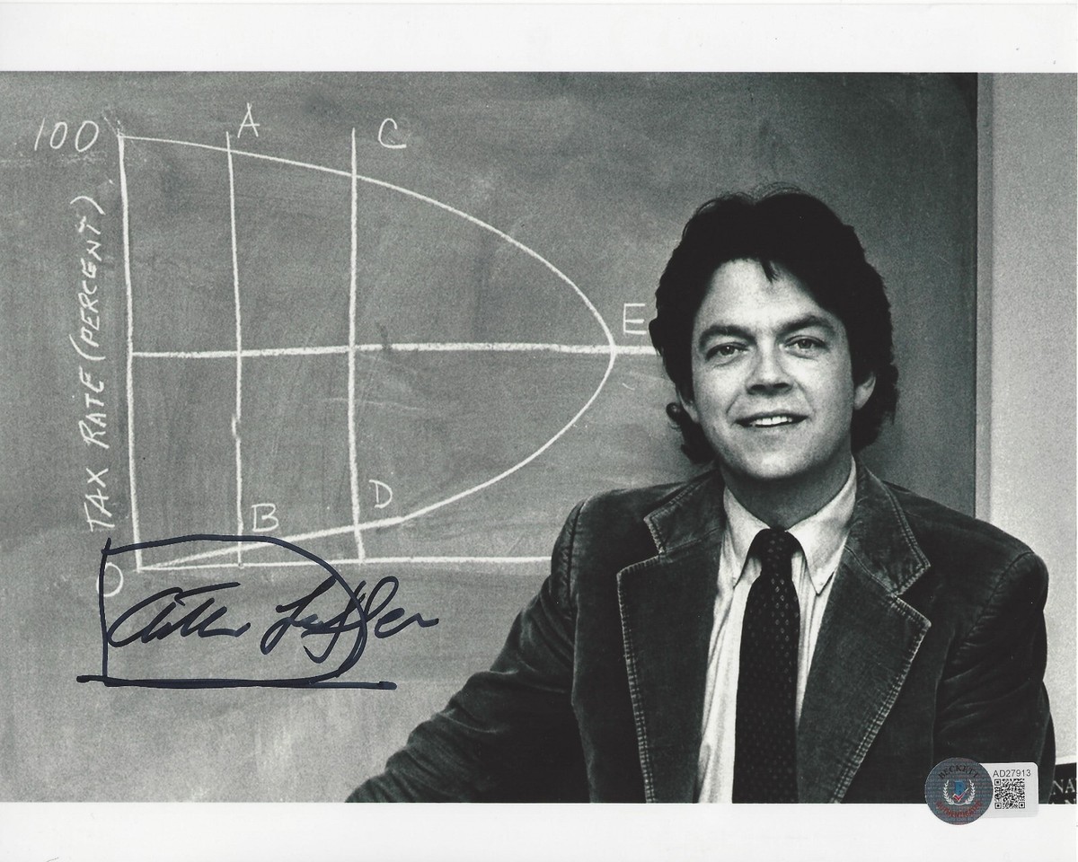 ARTHUR LAFFER CURVE REAGAN ECONOMICS ADVISOR SIGNED 8x10