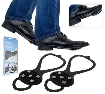 Steigeisen Schnee über Schuhe Griffe Winter Fußbekleidung Anti-Rutsch Eis Greifer Einheitsgröße