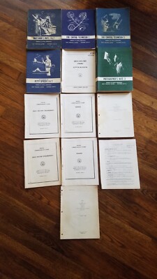 NAVY TRAINING BOOKS & STUDY GUIDES FROM 1960'S *LOT OF 13*