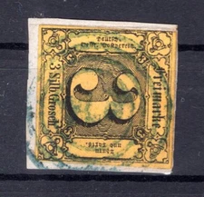 Taxis 6 With Blue Nrstpl Unreadable Postmarked (AA9590