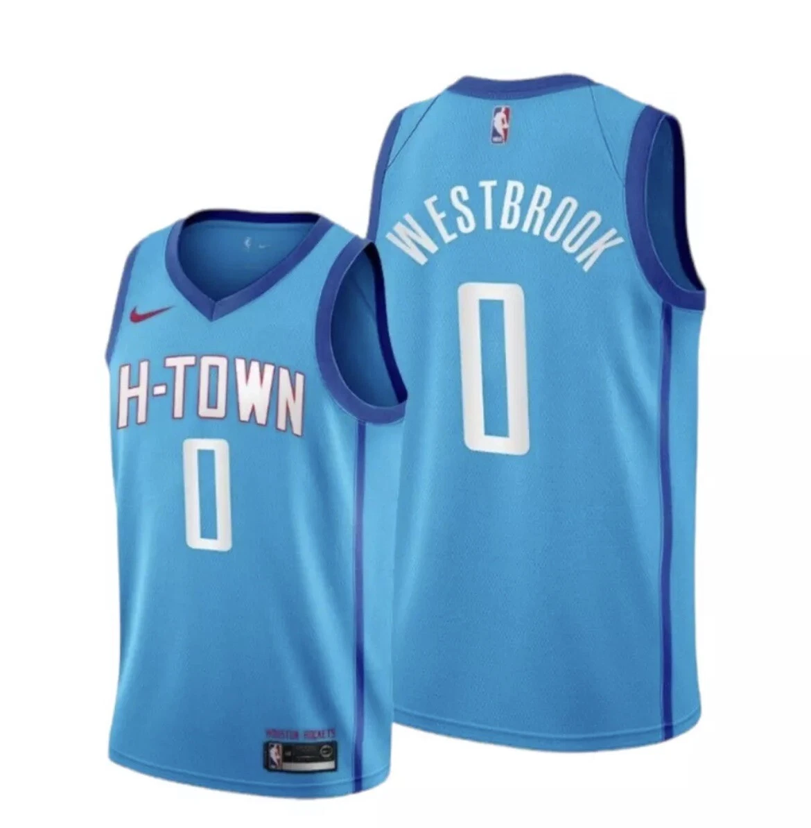 Houston Rockets NBA Nike Harden H-Town City Ed Swingman Jersey Blue Size  XXL 194500932128