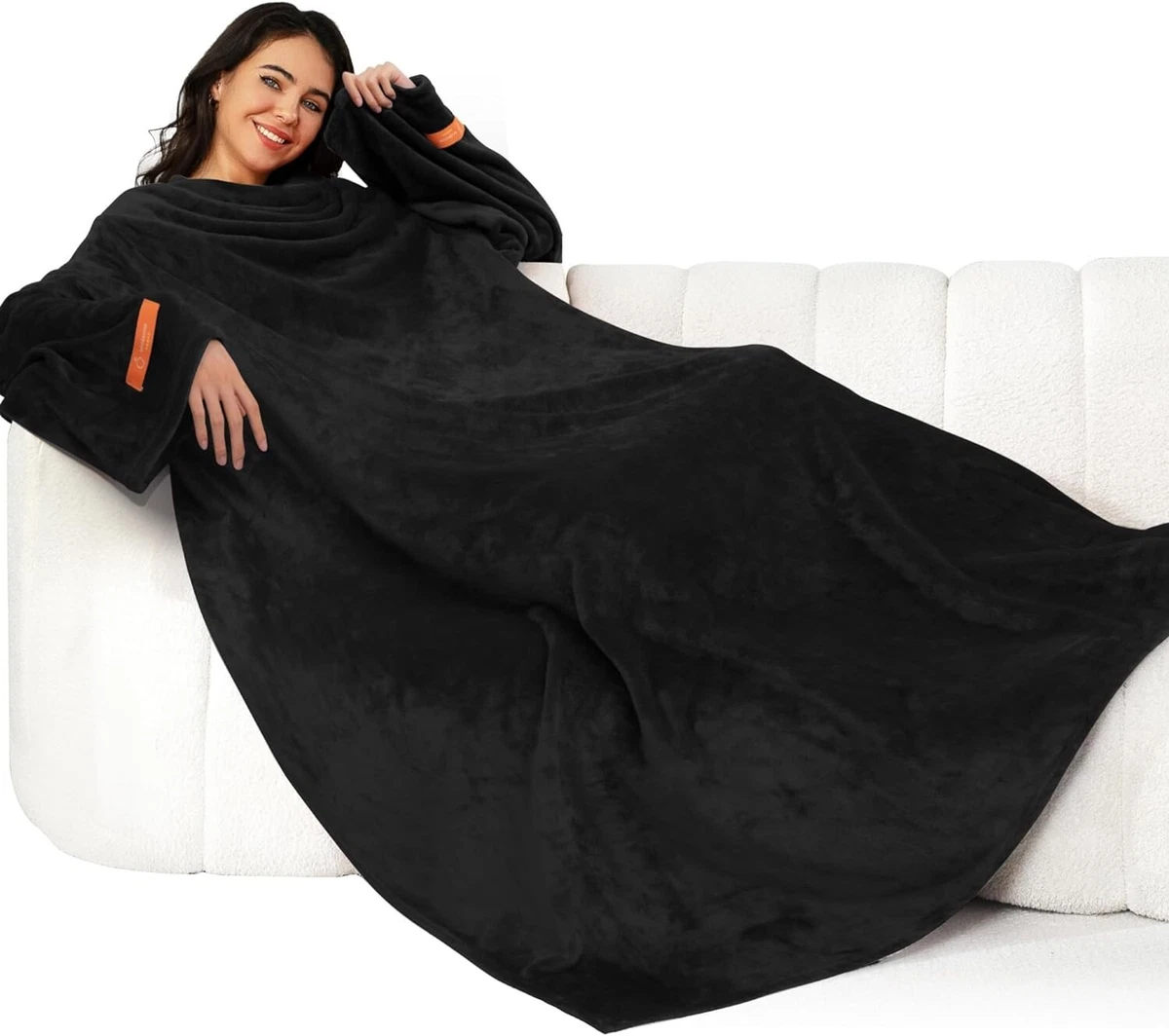 VITAPUR Felpa Coperta con Cappuccio con Calzini Avocado Mint XXL Coperta Indossabile in Sherpa - Oversize Blanket Hoodie con Maniche per Donna e Uomo - Morbida e Calda per Divano e Casa