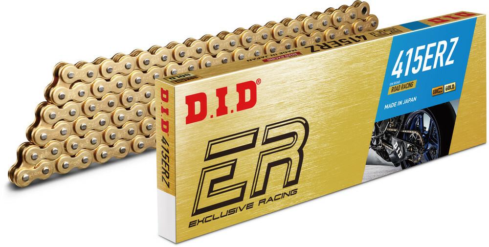 DID 415 ERZ Series Racing Chain, 120 Links - Gold | 415ERZX120RB