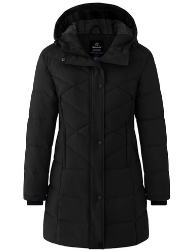 Wantdo Women's Winter Puffer Jackets Warm Jacket Puffy Coat Winter Coats - Picture 32 of 38