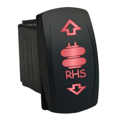 RHS 6C72R2 Rocker Switch 12V Laser dual backlit LED red on-off-on ATV ...