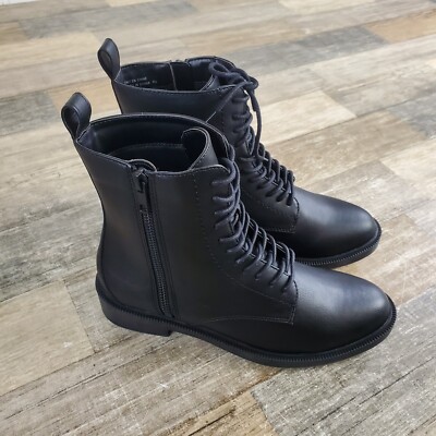 Morton Vegan Combat Boots Women's Matt Nat Morton Combat
