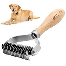 Pet Dematting Comb, Deshedding Brush for Dogs  Cats, Undercoat Rake for Dogs