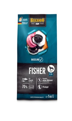 BELCANDO Baseline Fisher 1 kg Hundefutter Trockenfutter Adult Hund Futter  