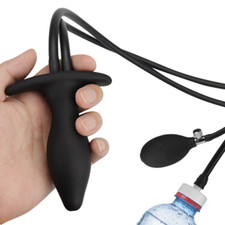 Inflatable Colon Cleanser Shower Enema Douche Nozzle Silicone Anal Cleaner Women