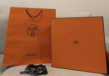 HERMES Birkin 30 empty Gift Box 36 38 15.5cm/14.2 15 6.1in Shopping Bag Ribbon