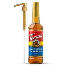 Torani Chocolate Chip Cookie Dough Coffee Syrup, Pump Included, 25.4 Fl Oz