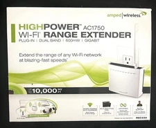 Amped Wireless High Power AC1750 Dual-Band 2.4/5 GHz WiFi Range Extender REC33A