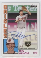 2019 Update 1984 Topps Baseball 150th Anniversary 78/150 Trey Mancini Auto 0m4q