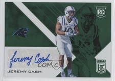 2016 Donruss Elite Elite Rookie Auto Green Jeremy Cash #ERA-JC Auto o6n