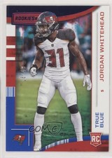 2018 Panini Rookies & Stars Rookies True Blue 16/49 Jordan Whitehead #184 0q3