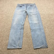 Vintage Levis 501 XX Jeans Mens 34x32 Button Fly Straight Leg Made in USA 90s