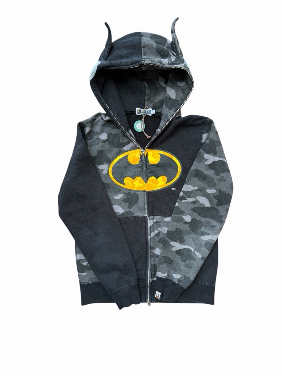 Size L (Fits M) - Bape x DC Comics Batman Full Zip Hoodie | eBay