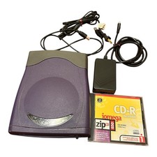 VTG Lot IOMEGA ZIP CD 650 DRIVE Power Supply, USB Cable, Jewel Case NOT TESTED