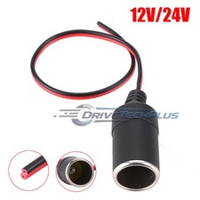 12-24V Power Plug Car Cigarette Female Socket Connector Lighter DC Adapter Cable