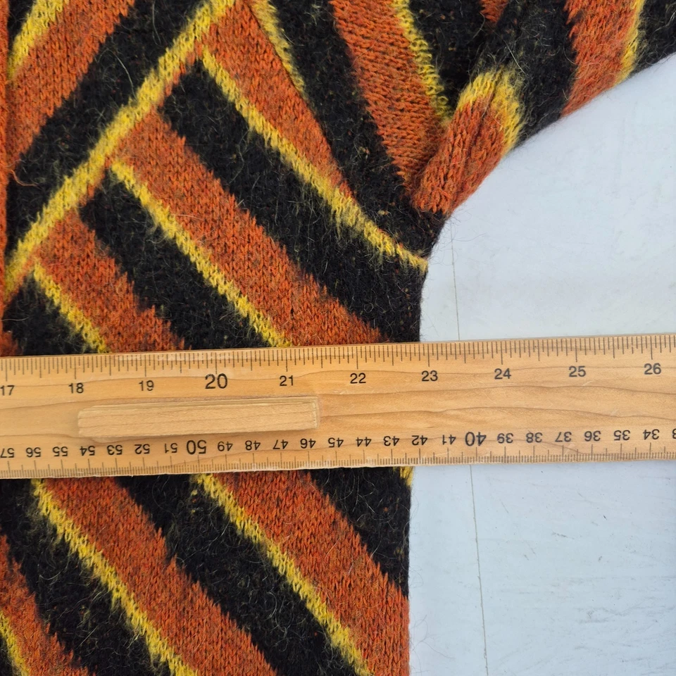 GAUDI Cardigan 18 Marrón Mujer Abierto Long Line Manga Corta Alpaca Mohair... - Imagen 3 de 4