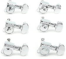 Grover 305C6 Rotomatic Tuners - 6-In-line - Chrome