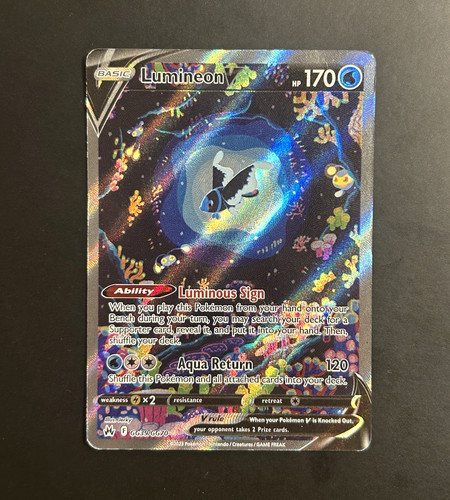 Pokemon TCG Lumineon V GG39/GG70 Crown  Zenith Galarian Gallery LP
