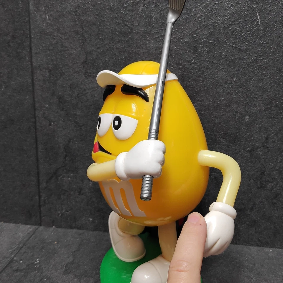 Vintage M&Ms Golfer Süßigkeiten Spender Gelb Golf M&M Figur Spender Ca 25cm Groß - Bild 4 von 4