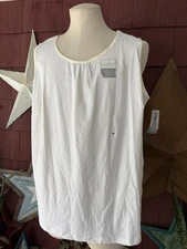 NWT Catherines White Tank Top Size 3X (26-28W)