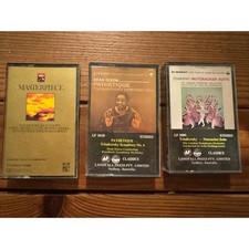 Lot of 3 Vintage Classical Cassette Tapes Tchaikovsky EMI Masterpiece Everest