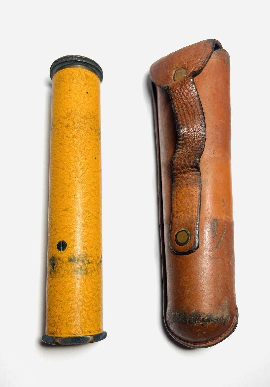 Vintage DIETZGEN Sight Transit Handheld Survey Scope w/ Leather Pouch