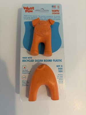 DOG TOYS WEST PAW TOPPL STOPPER DOG BOWL ACCESSORIES SLOW DOWN EATING