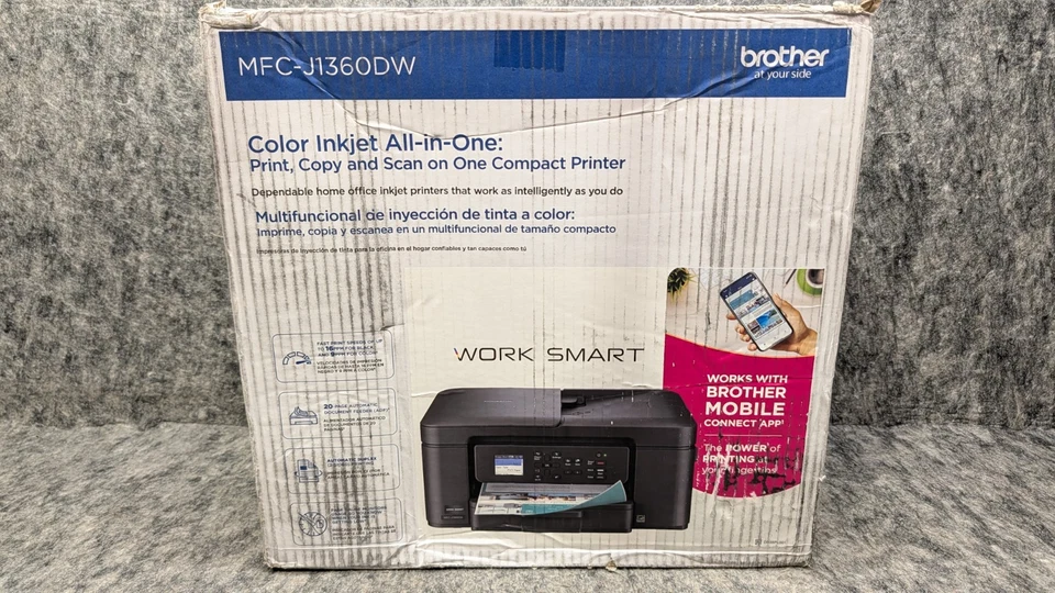 Brother MFC-J1360DW Color Inkjet All-In-One Wireless Printer