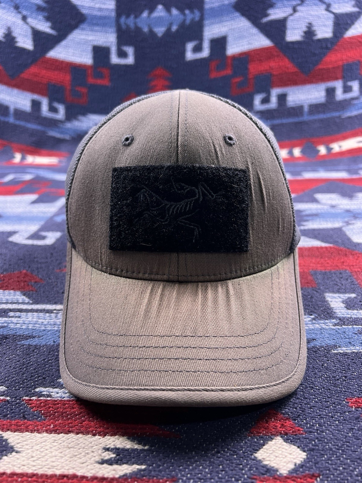 Arc'teryx Leaf BAC Gen 1 Flexfit Bird Distressed Arcteryx Mesh Back Hat Cap L/XL