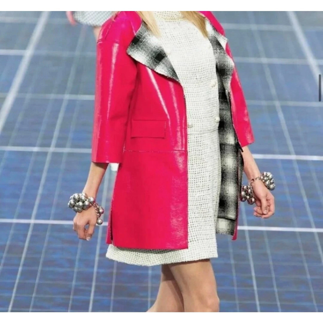 Trench cappotto pelle rosso Chanel 2013 tg.38
