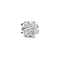 Pandora Charm 794047C00 Strukturiertes Kleeblatt Mini-Charm 925/- Silber