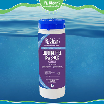 39% Potassium Monopersulfate Free 4-in-1 Spa Shock Chemical - 2 lbs