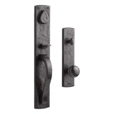 Signature Hardware BULLOCK ENTRANCE DOOR SET WITH ROUND KNOB W/SPRING ASSISTANCE