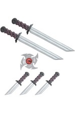 Stealth Ninja Weapons Belt Halloween Costume Accessory
