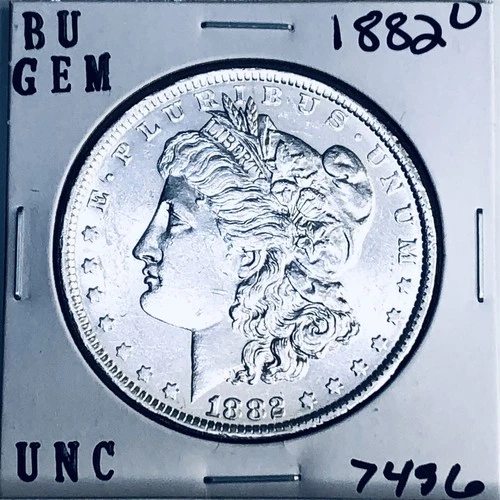 1882 O BU GEM MORGAN SILVER DOLLAR UNC MS+++ U.S. MINT RARE COIN 7496