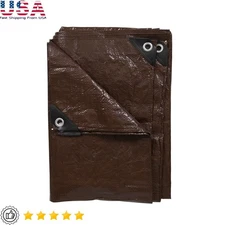 Heavy Duty Rip-Stop Tarp Waterproof Camping Cover Multi-Purpose Protector New