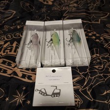 Madotachi Soft Hanitas 4 Swim Baits 3-Piece Set Unused Purple Lime Bait