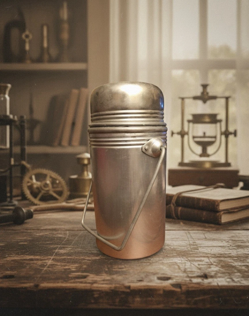 Invar Ancienne Thermos/Thermoskanne Vintage Années 1960' 1970' Made in