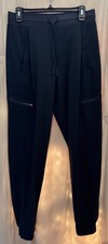 Athleta Black Venture Pant 4 Tall EUC Loose Fit Wide Waistband